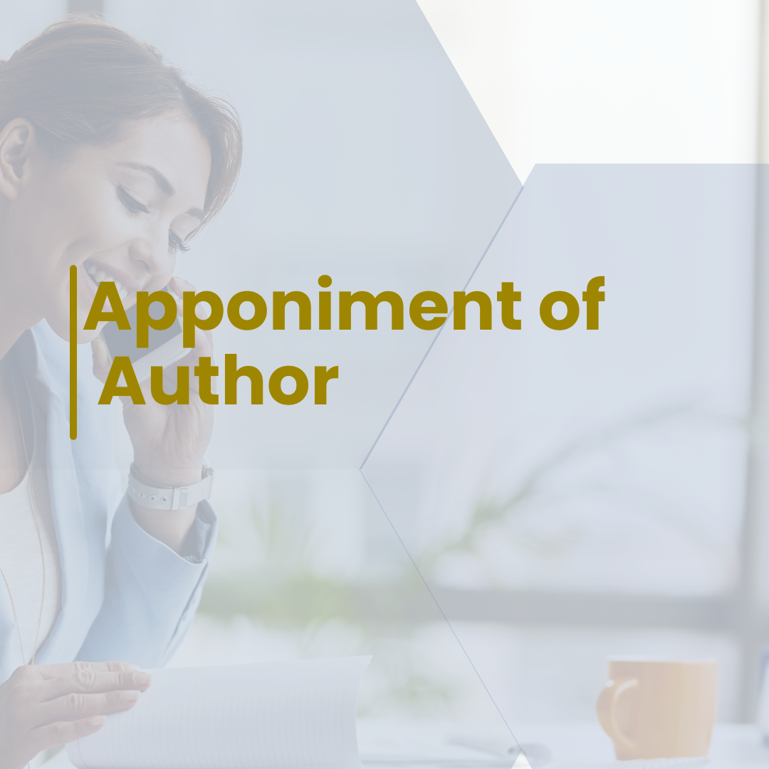 Appointment of Author