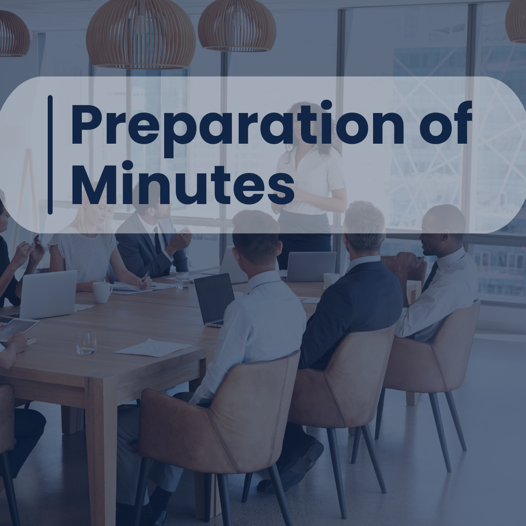 Preparation of Minutes