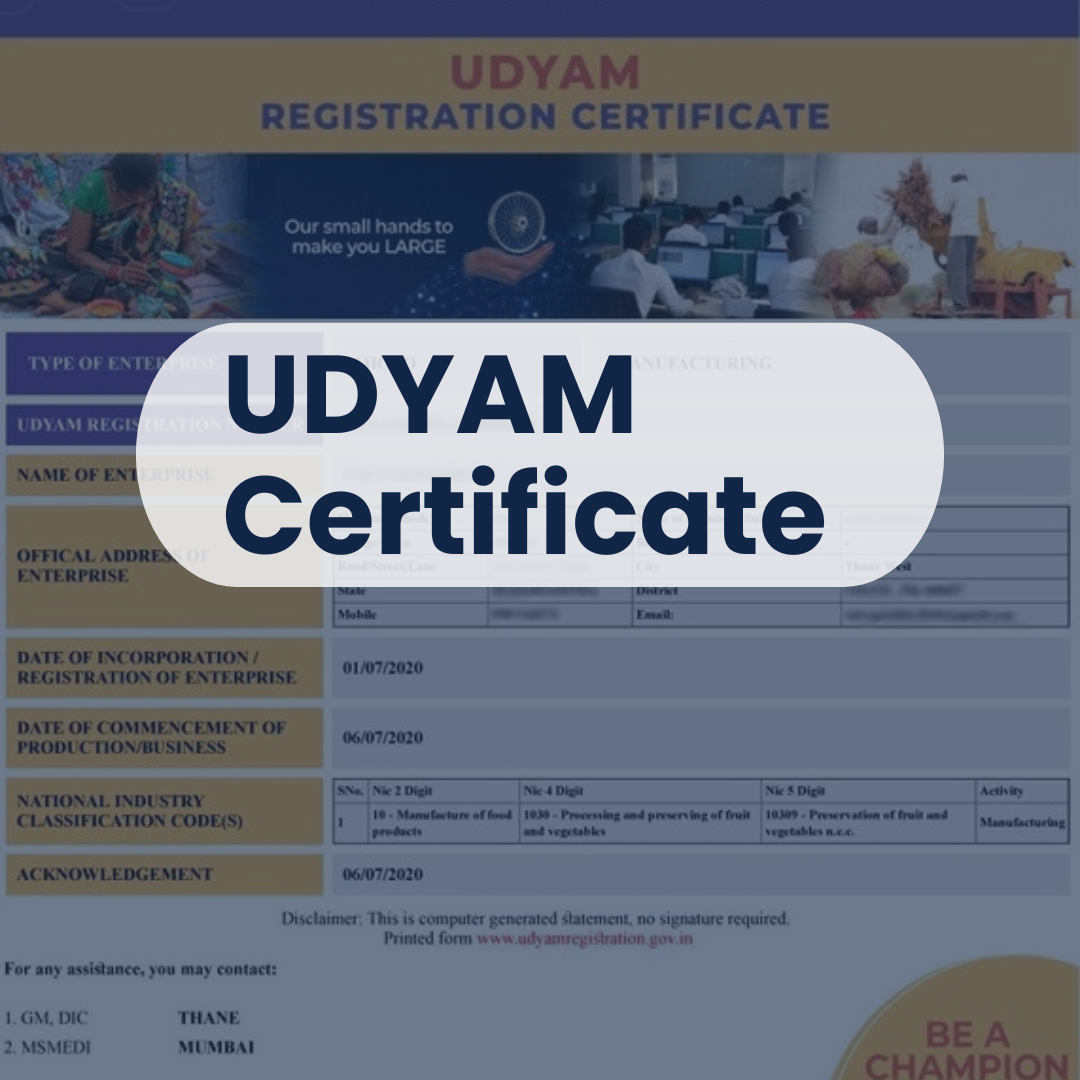 Udyam Certificate